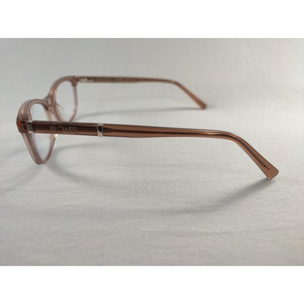 Flower by Drew Barrymore Maggie 6003 290 Eyeglasses Frames 50-19-140 Brown Pink - Picture 3 of 8